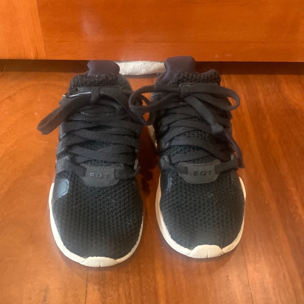 Boys black EQT Adidas